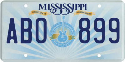 MS license plate ABO899