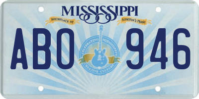 MS license plate ABO946