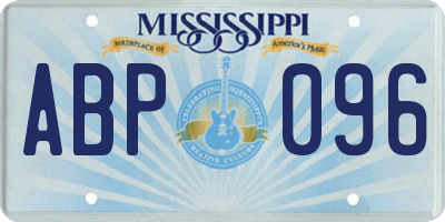 MS license plate ABP096