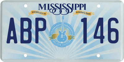 MS license plate ABP146