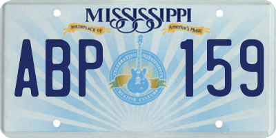 MS license plate ABP159