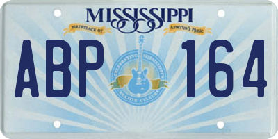 MS license plate ABP164