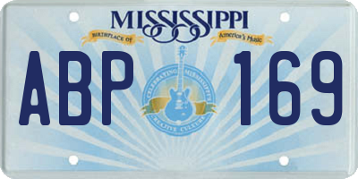 MS license plate ABP169