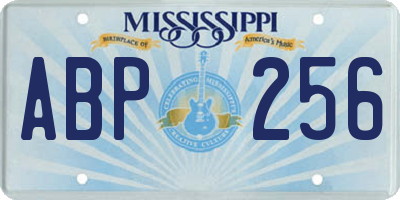 MS license plate ABP256