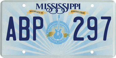 MS license plate ABP297