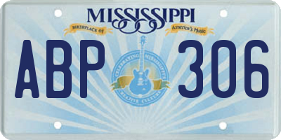 MS license plate ABP306