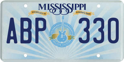 MS license plate ABP330