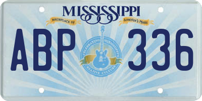 MS license plate ABP336