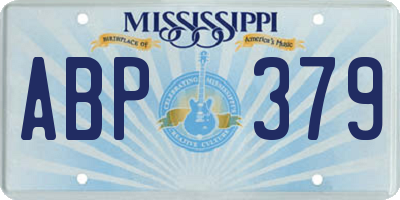 MS license plate ABP379