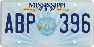 MS license plate ABP396