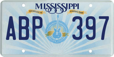 MS license plate ABP397