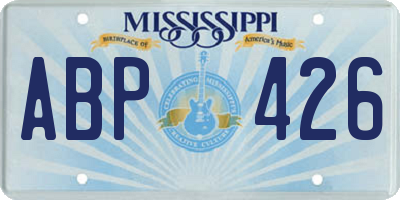 MS license plate ABP426