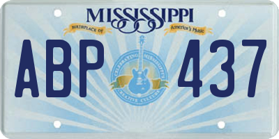 MS license plate ABP437