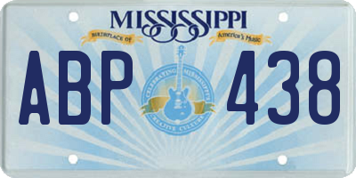 MS license plate ABP438