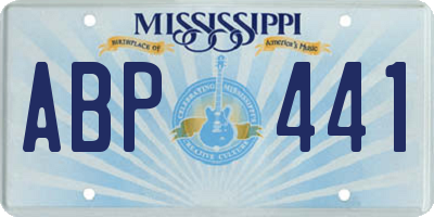 MS license plate ABP441