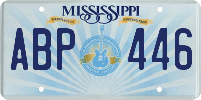 MS license plate ABP446