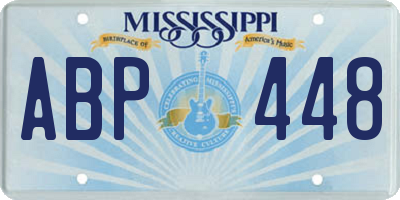 MS license plate ABP448