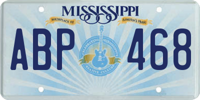 MS license plate ABP468