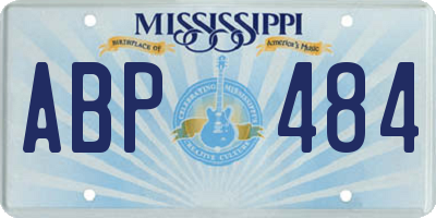 MS license plate ABP484