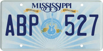 MS license plate ABP527