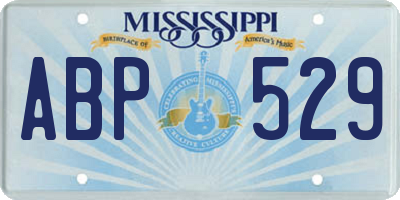 MS license plate ABP529