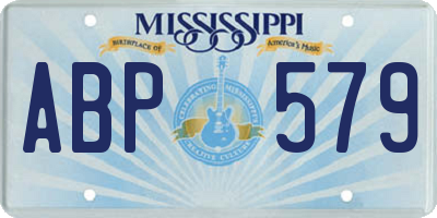 MS license plate ABP579