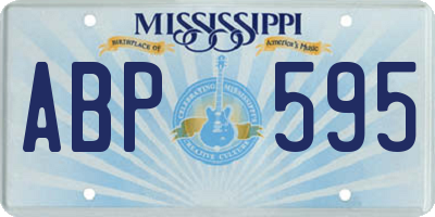 MS license plate ABP595