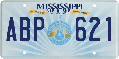 MS license plate ABP621