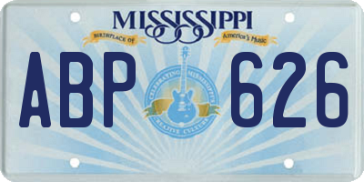 MS license plate ABP626