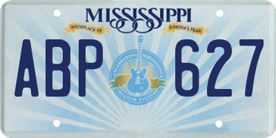 MS license plate ABP627