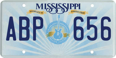 MS license plate ABP656