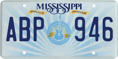 MS license plate ABP946