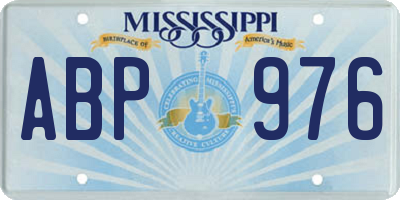 MS license plate ABP976