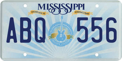 MS license plate ABQ556