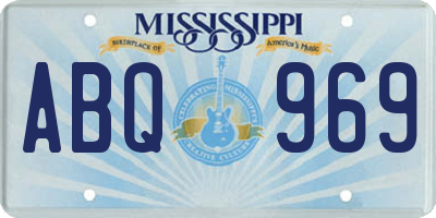 MS license plate ABQ969