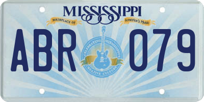 MS license plate ABR079