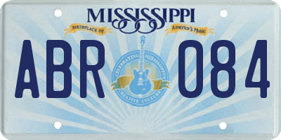 MS license plate ABR084