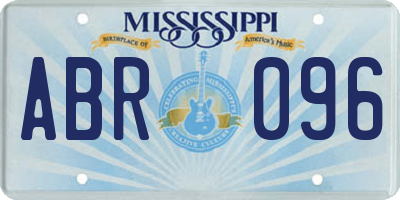 MS license plate ABR096