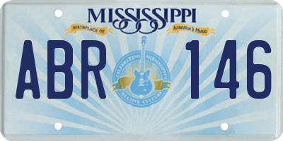 MS license plate ABR146