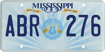 MS license plate ABR276