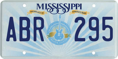 MS license plate ABR295