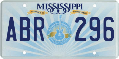 MS license plate ABR296