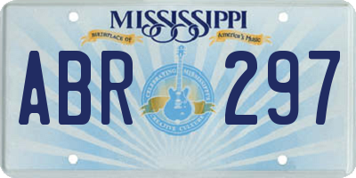 MS license plate ABR297