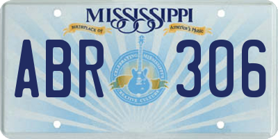 MS license plate ABR306