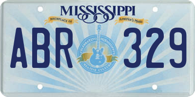 MS license plate ABR329