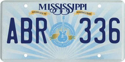 MS license plate ABR336