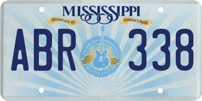 MS license plate ABR338