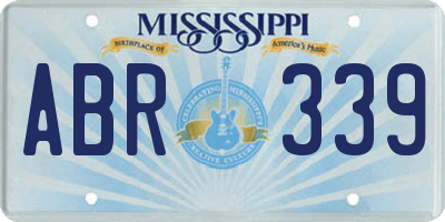 MS license plate ABR339