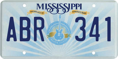 MS license plate ABR341