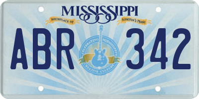 MS license plate ABR342